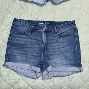Old Navy Women's Blue Denim Shorts - High Rise